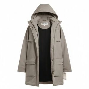 Nine West Small Gray Stadium Jacket NWT Gameday Sports Softshell Winter